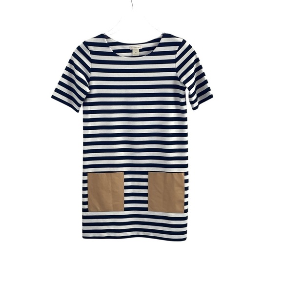 Club Monaco Blue and White Sheath Mini Dress - Picture 5 of 13